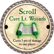 Scroll Cure Lt. Wounds (UC) - 2011 (Platinum) - C37