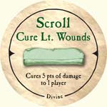 Scroll Cure Lt. Wounds (UC) - 2006 (Wooden) - C37
