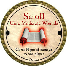 Scroll Cure Moderate Wounds - 2011 (Gold) - C37