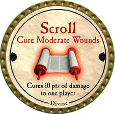 Scroll Cure Moderate Wounds - 2011 (Gold) - R