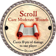 Scroll Cure Moderate Wounds - 2011 (Platinum) - C37
