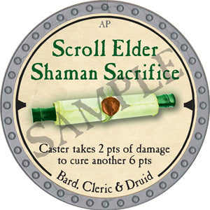 Scroll Elder Shaman Sacrifice - 2019 (Platinum)