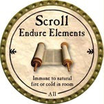 Scroll Endure Elements (C) - 2009 (Gold) - C