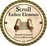 Scroll Endure Elements (C) - 2009 (Gold)
