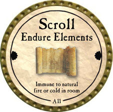 Scroll Endure Elements (C) - 2011 (Gold)