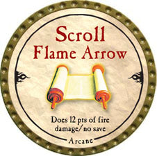 Scroll Flame Arrow - 2010 (Gold)