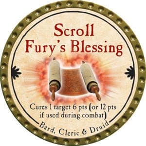 Scroll Fury's Blessing - 2015 (Gold) - C10