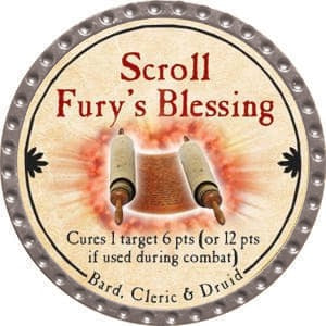 Scroll Fury's Blessing - 2015 (Platinum) - C37