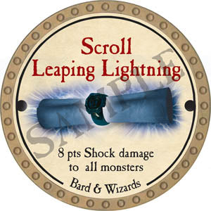 Scroll Leaping Lightning - 2017 (Gold)