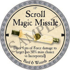 Scroll Magic Missile - 2020 (Platinum)