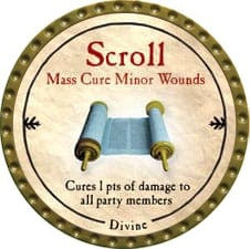 Scroll Mass Cure Minor Wounds - 2009 (Gold) - R
