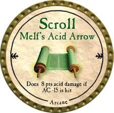Scroll Melf’s Acid Arrow - 2009 (Gold)