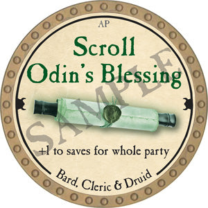 Scroll Odin's Blessing - 2018 (Gold) - C37