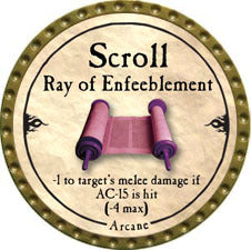 Scroll Ray of Enfeeblement - 2010 (Gold) - C