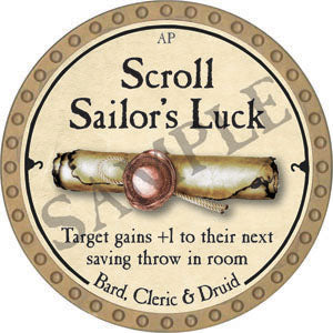 Scroll Sailor's Luck - 2022 (Gold) - C