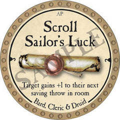 Scroll Sailor's Luck - 2022 (Gold) - C