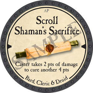 Scroll Shaman's Sacrifice - 2019 (Onyx) - C37