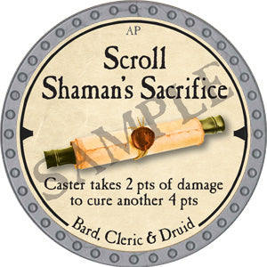 Scroll Shaman's Sacrifice - 2019 (Platinum)