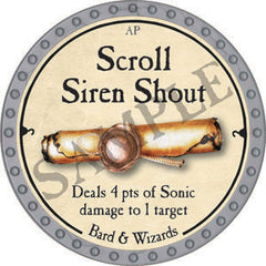 Scroll Siren Shout - 2022 (Platinum) - C