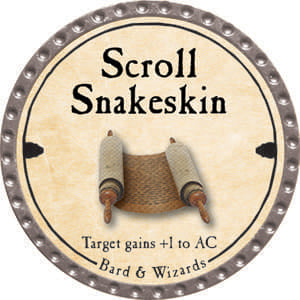 Scroll Snakeskin - 2014 (Platinum) - C