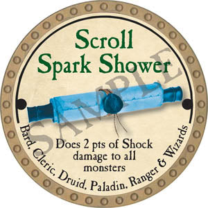 Scroll Spark Shower - 2017 (Gold)