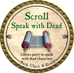 Scroll Speak with Dead - 2012 (Gold)