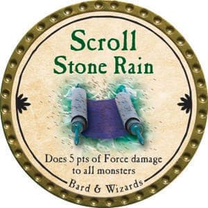 Scroll Stone Rain - 2015 (Gold) - C37