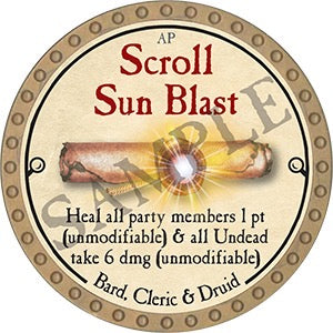 Scroll Sun Blast - 2023 (Gold) - R