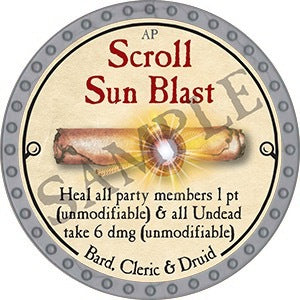 Scroll Sun Blast - 2023 (Platinum) - R