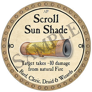 Scroll Sun Shade - 2024 (Gold) - C