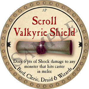 Scroll Valkyrie Shield - 2018 (Gold) - C17