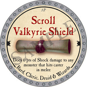 Scroll Valkyrie Shield - 2018 (Platinum)