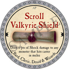 Scroll Valkyrie Shield - 2018 (Platinum) - R