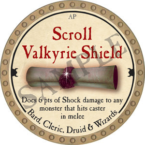 Scroll Valkyrie Shield - 2018 (Gold)