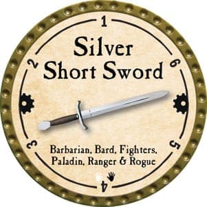 Silver Short Sword - 2013 (Gold)
