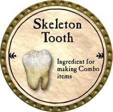 Skeleton Tooth - 2009 (Gold) - C37