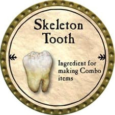 Skeleton Tooth - 2009 (Gold) - T