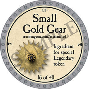 Small Gold Gear - 2022 (Platinum) - C26