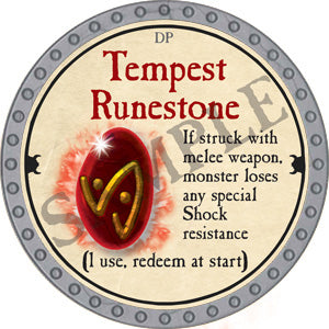 Tempest Runestone - 2018 (Platinum) - C37
