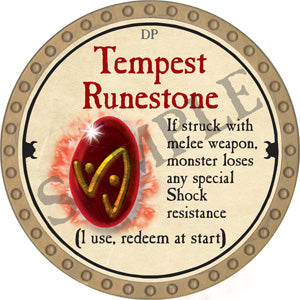 Tempest Runestone - 2018 (Gold)