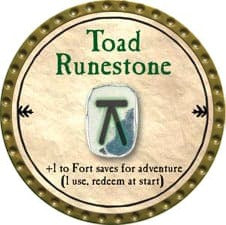 Toad Runestone - 2009 (Gold)