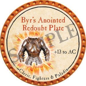Byr's Anointed Redoubt Plate - 2016 (Orange) - C73