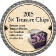 5x Treasure Chips - 2015 (Platinum) - Unusable