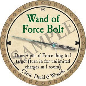 Wand of Force Bolt - 2020 (Gold)