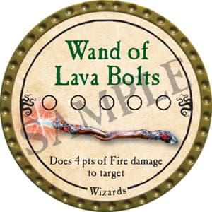 Wand of Lava Bolts - 2016 (Gold)
