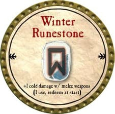 Winter Runestone - 2009 (Gold) - C007