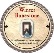 Winter Runestone - 2009 (Platinum) - C007