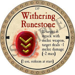 Withering Runestone - 2020 (Gold) - R