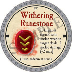 Withering Runestone - 2020 (Platinum)